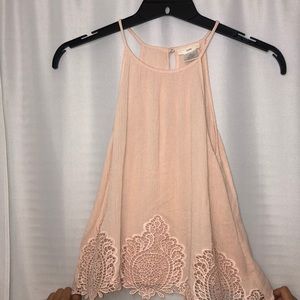 pink halter tank top